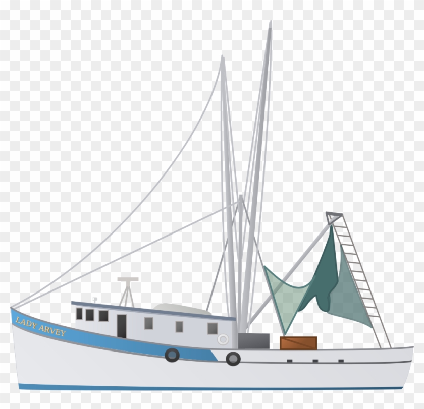 Fishing Boat Clipart Transparent - Fishing Vessel Clip Art #1042880