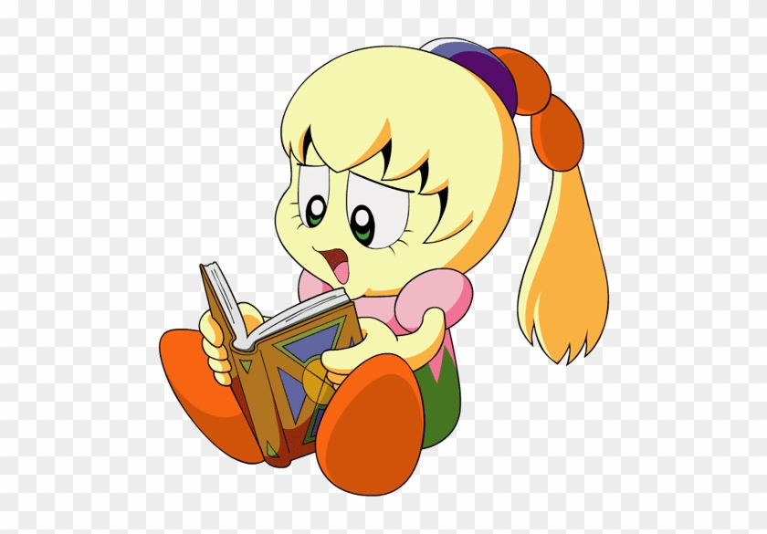 Kirby Tiff Reading - Reading Cartoon Png #1042893