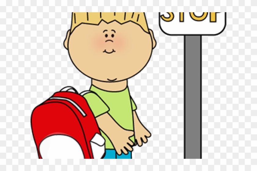 Bus Stop Clipart - Wait For The Bus Clipart #1043022