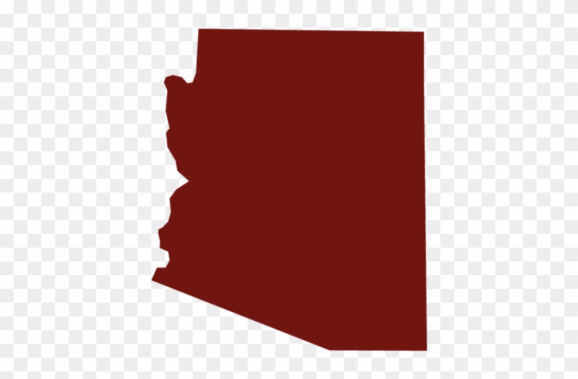 Arizona - State Of Arizona Outline Red #1043166