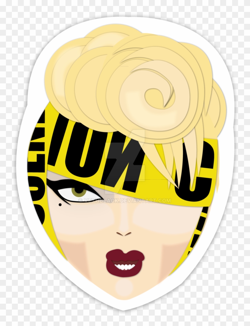 Crime Scene Lady Gaga Sticker By Vethblack - Sticker De Lady Gaga #1043170