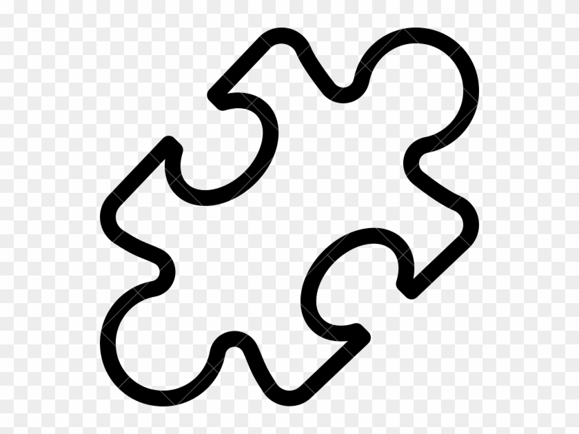 Puzzle Piece Outline - Puzzle Piece Outline #1043366