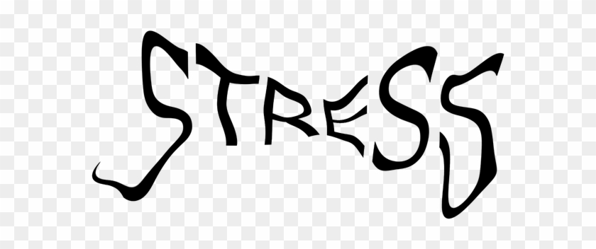 Stress Word-art Depression Stress Stress S - Stress Brain Transparent Background #1043486