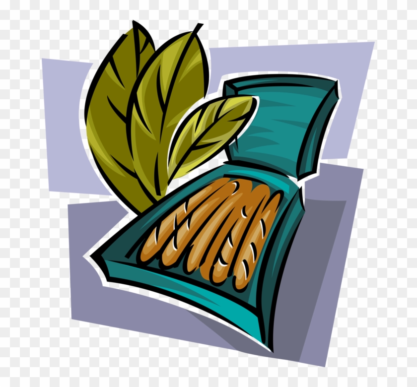 Vector Illustration Of Tobacco Smoking Leaves With - Nicotine #1043489