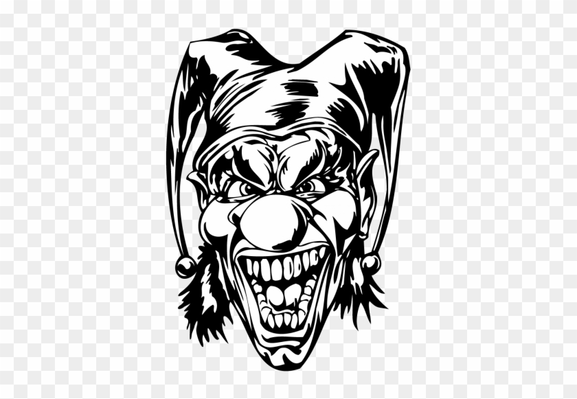 Joker, Cut Vinyl, Decal, Wallart, Wall Art - Clown #1043545