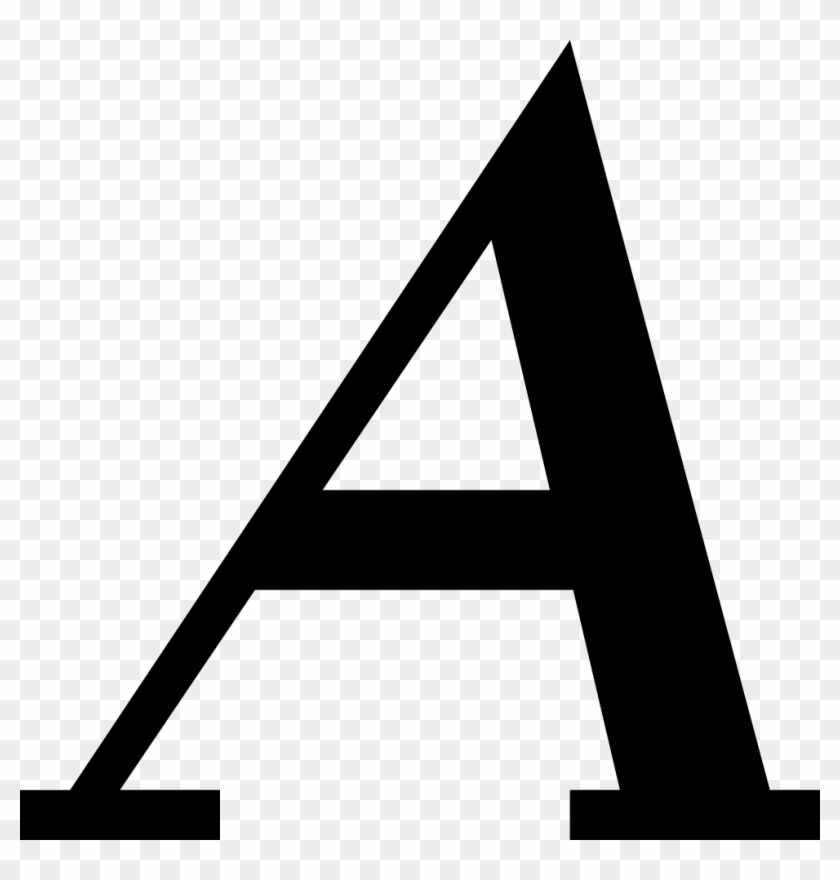Text Alphabet A Comments - Icon Huruf A Png #1043623
