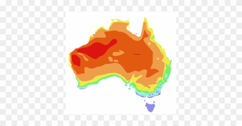 Average Daily Maximum Temperature In Januar In Australia - Klimazonen Australien #1043682