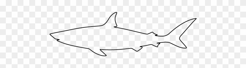 Bull Shark Clipart Stencil Pencil And In Color Bull - Stencil #1043737