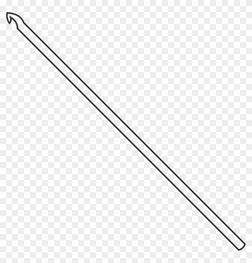 Crochet Hook Clipart Black And White Clip Art Library - Crochet Hook Clip Art #1043773