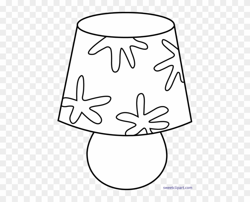 Lamps Clipart Line Art - Line Drawing Of A Lamp #1043806