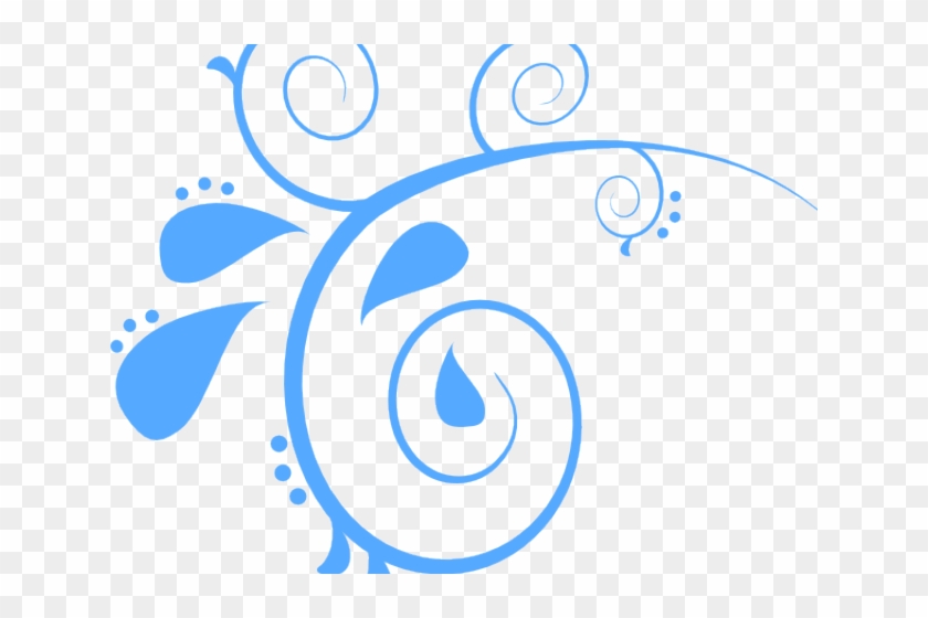 Blue Swirl Cliparts - Free Paisley Clip Art #1043822