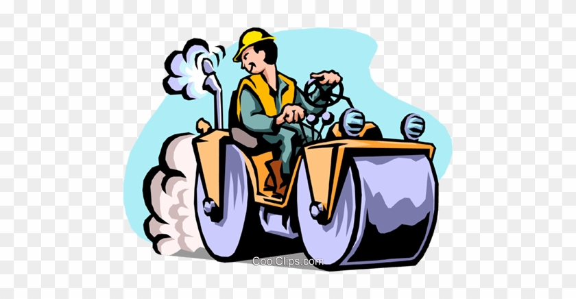 Road Construction Worker Royalty Free Vector Clip Art - Road Work Clip Art #1043824