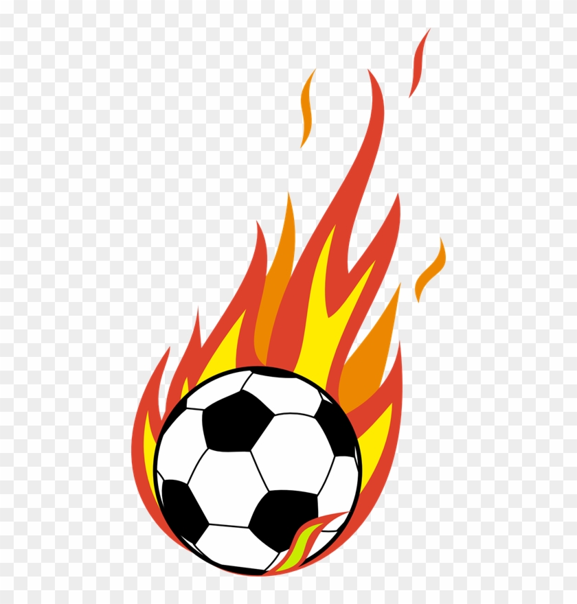 Men's Open Gold's Champion - Flaming Soccer Ball Clip Art #1043893