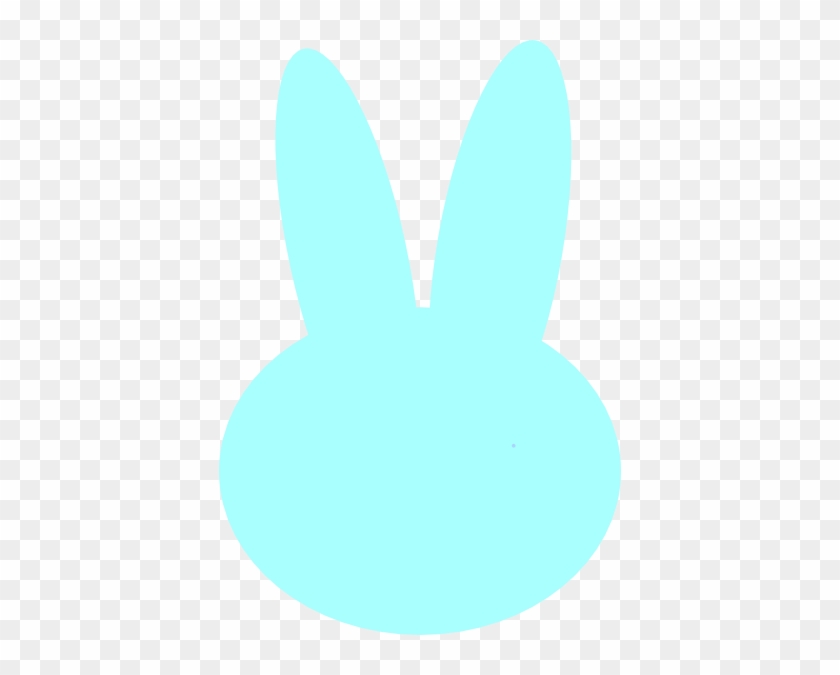 Blue Bunny Head Clip Art - Clip Art #1043913