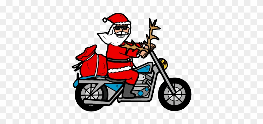 Salem Nh Holiday Parade / Salem, Nh 26 November 2017 - Santa On Motorcycle Clipart #1043948