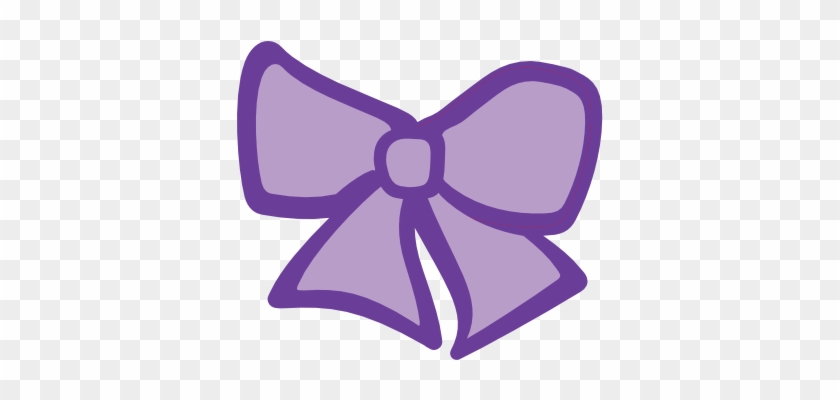 Hair Clipart Purple - Hair Bow Clip Art #1044047