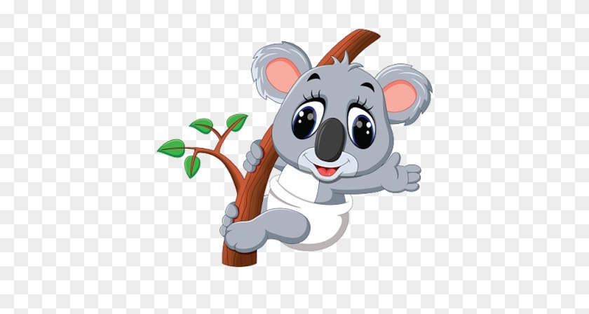 Baby Koala Cartoon Clipart - Moving Cartoon Koala - Free Transparent PNG  Clipart Images Download