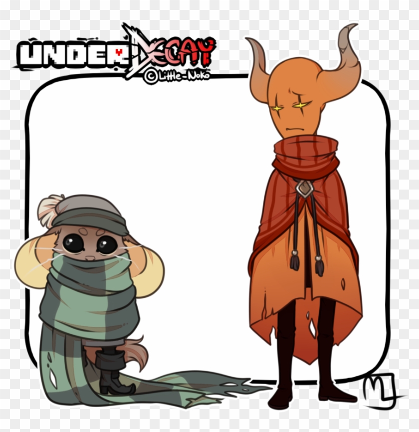 Underdecay Scarf Mouse And Nacarat Jester By Little - Undertale #1044093