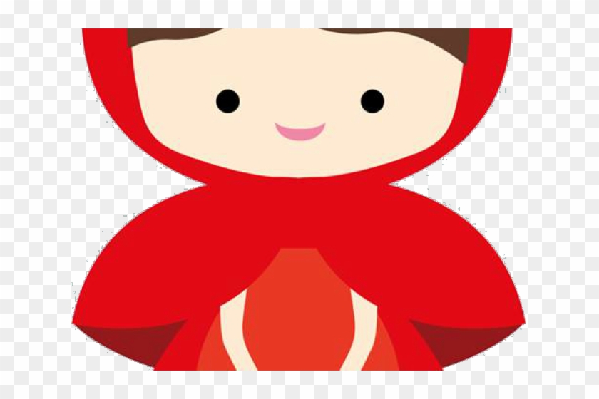 Red Riding Hood Clipart Happy Girl - Little Red Riding Hood Clipart #1044122