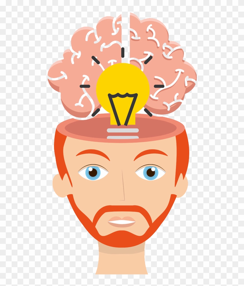 Cerebrum Idea Artistic Inspiration Creativity - Brain Png Cartoon #1044171