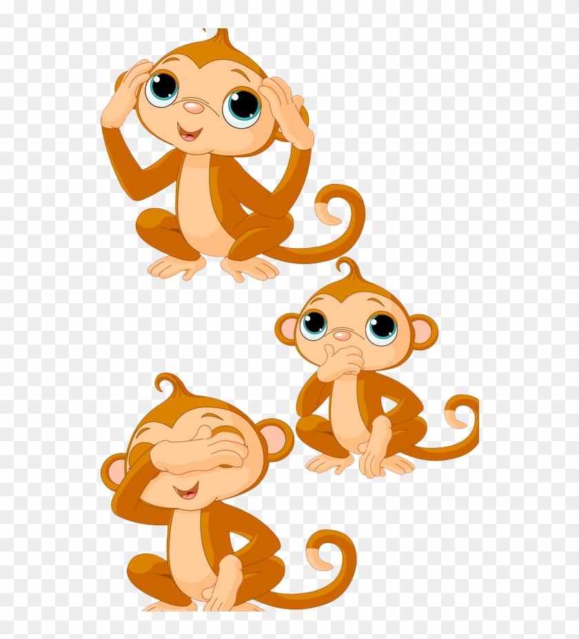 Monkey Drawing Cartoon Clip Art - Monkeys Clipart #1044185