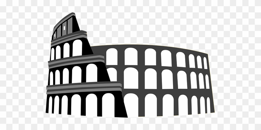 Coliseum Colosseum Rome Landmark Famous Ar - Colosseum Vector Png #1044334