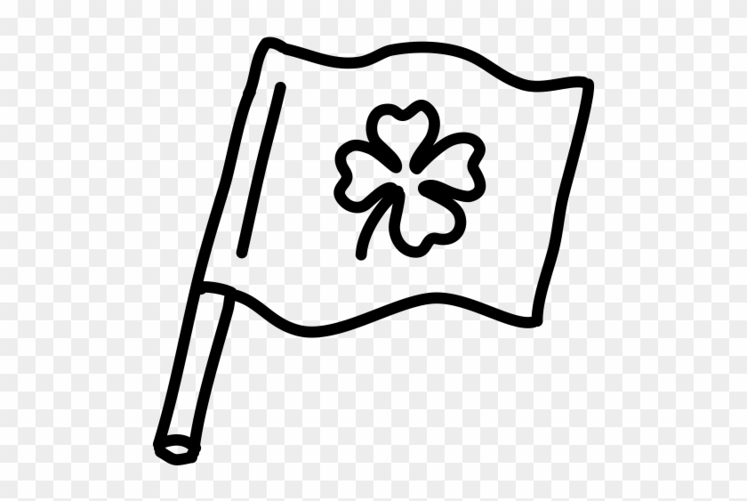 Ireland Flag Clipart Black And White - Flag Of Ireland #1044343