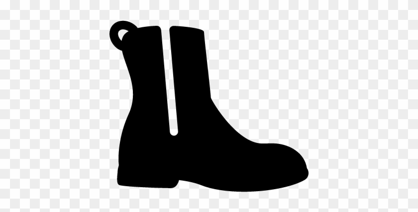 Boot With Zipper Vector - Boot #1044353