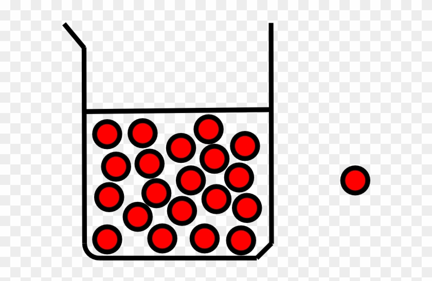 Beaker With Molecules Clip Art - Water Molecules In A Beaker #1044372