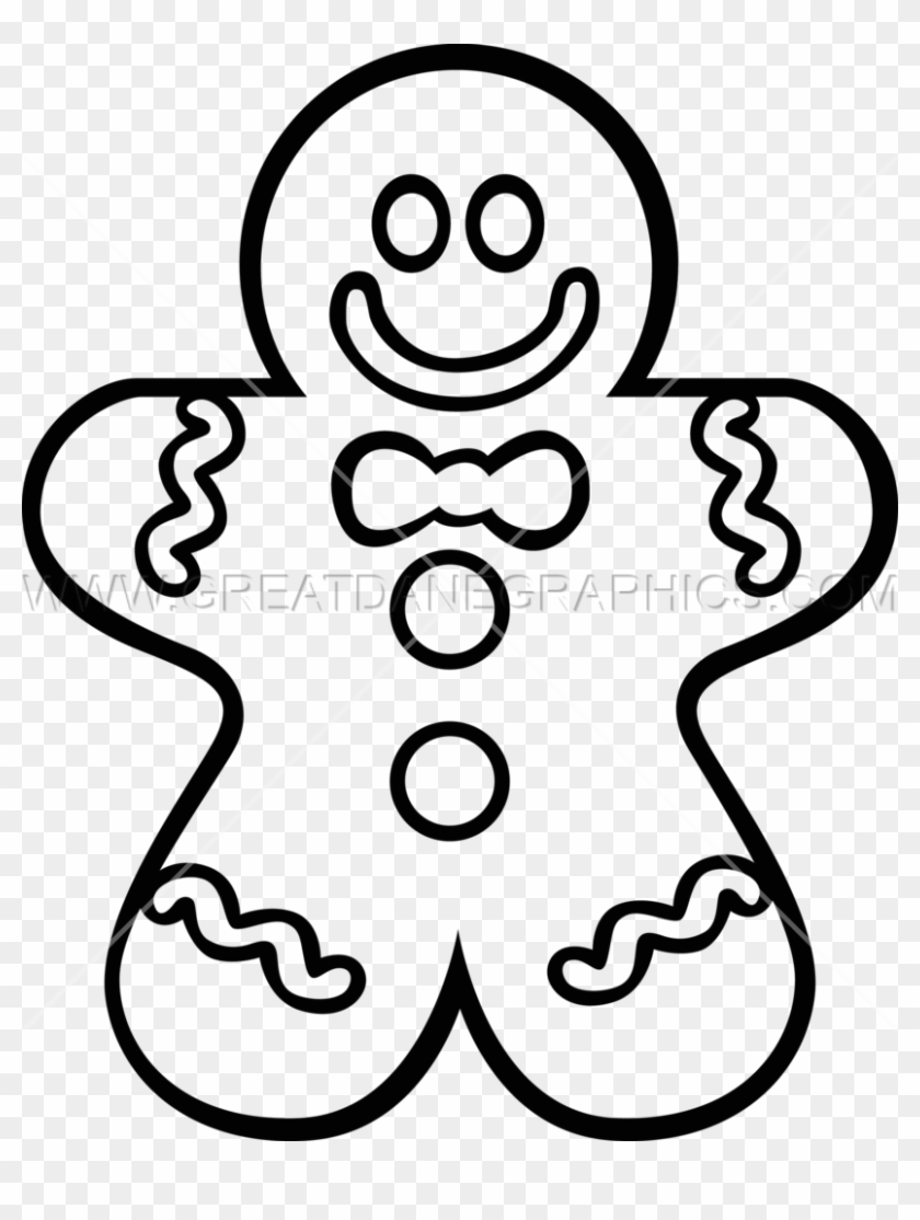 Gingerbread Man - Line Art #1044617