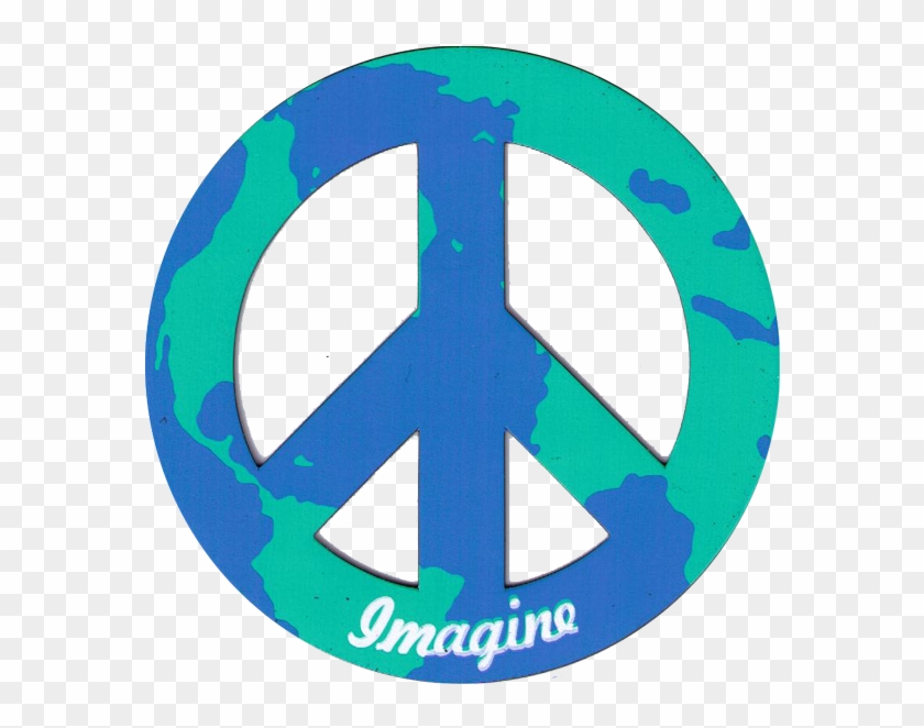 Magnetic - Imagine World Peace 2" Magnet #1044702