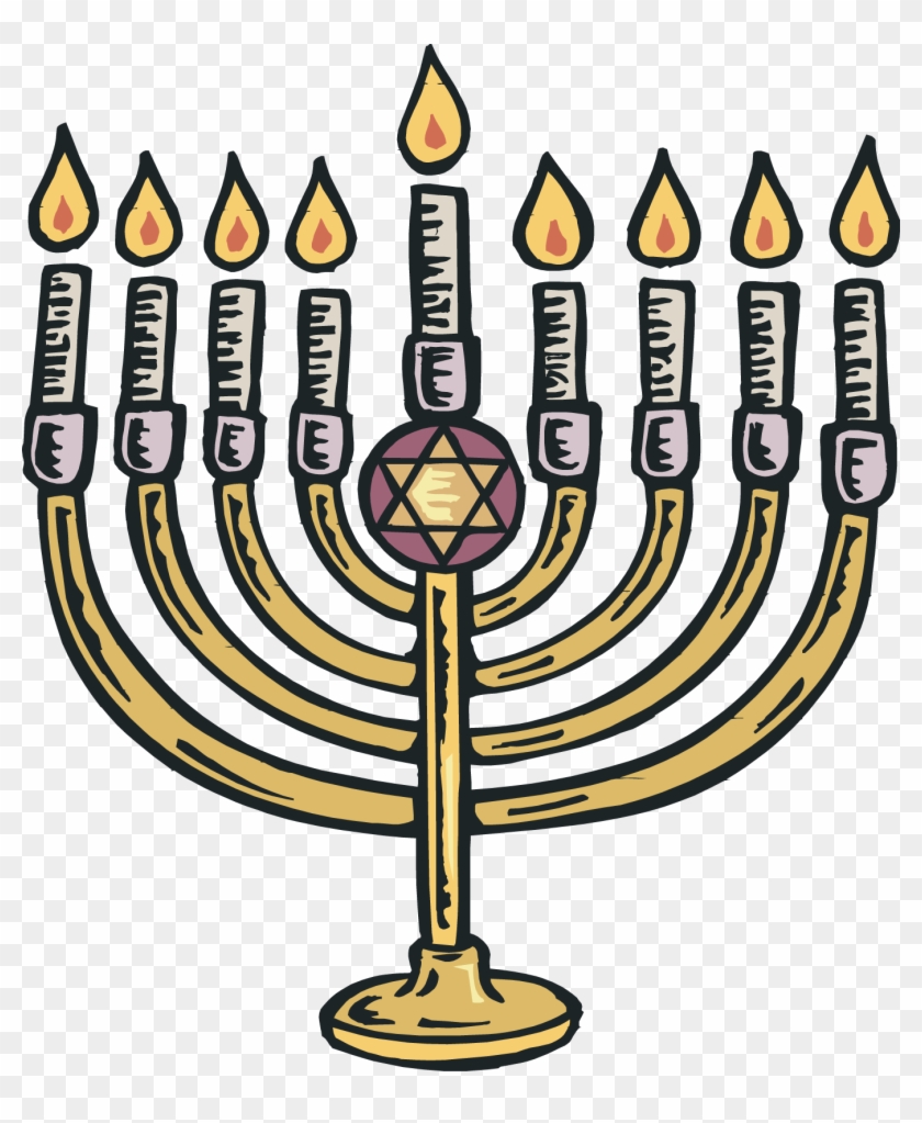 Holiday Symbols Clip Art Christmas Decoration Black - Sacred Objects Of Judaism #1044722