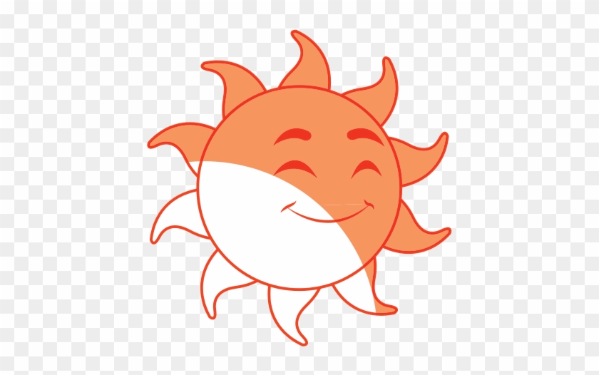 Smiling Funny Cartoon Sun - Cartoon #1044774