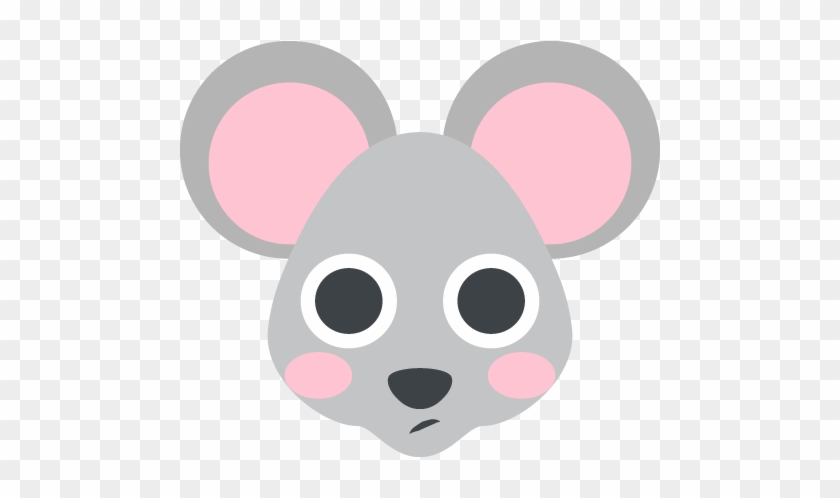 Mouse Face Emoji Vector Icon - Mouse Emoji #1044844