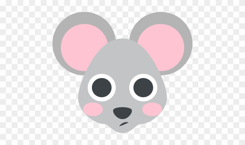Mouse Face Emoji Vector Icon - Mouse Emoji #1044844