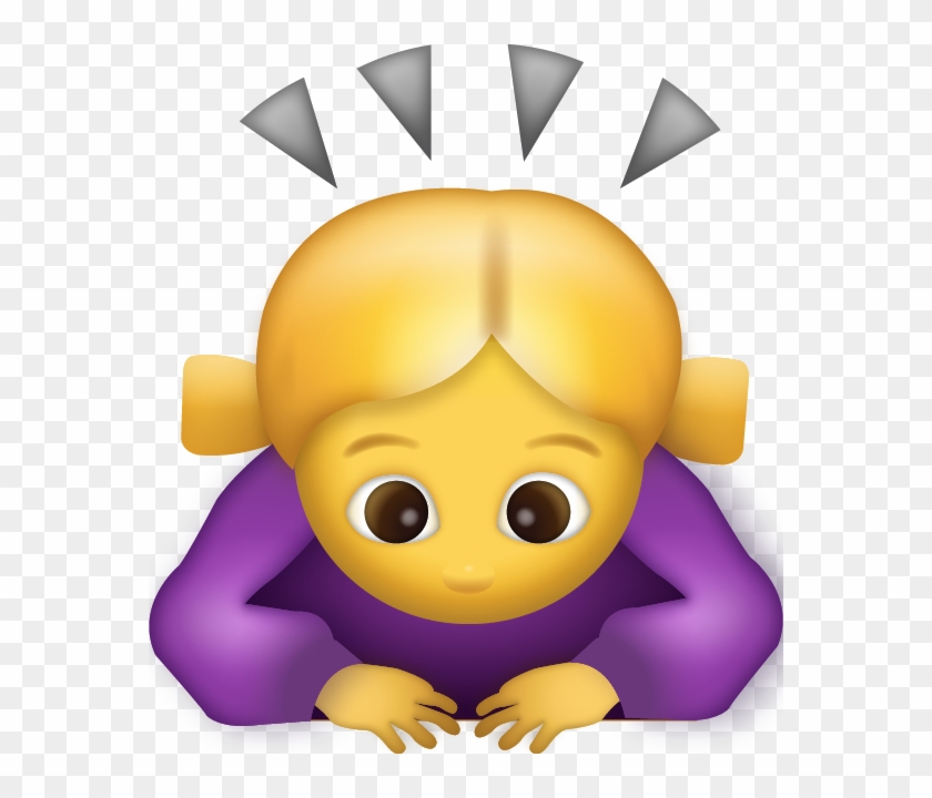 Download Png - Man Bowing Emoji Png #1044884