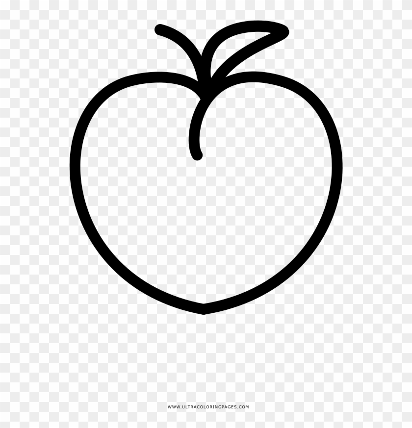 Peach Coloring Page Peach Coloring Page - Line Art #1044947