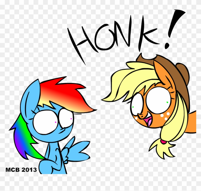 Mcb 2013 Rainbow Dash Honk Vertebrate Clip Art Text - Cartoon #1044966