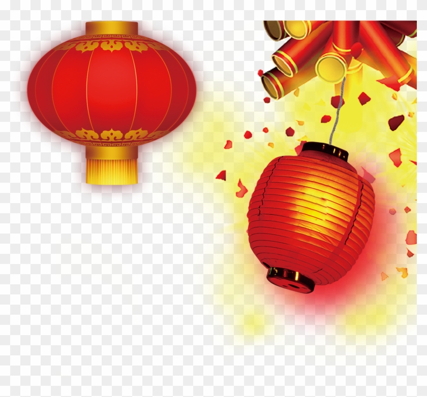 Chinese New Year Lantern Firecracker - Lantern Background #1045121