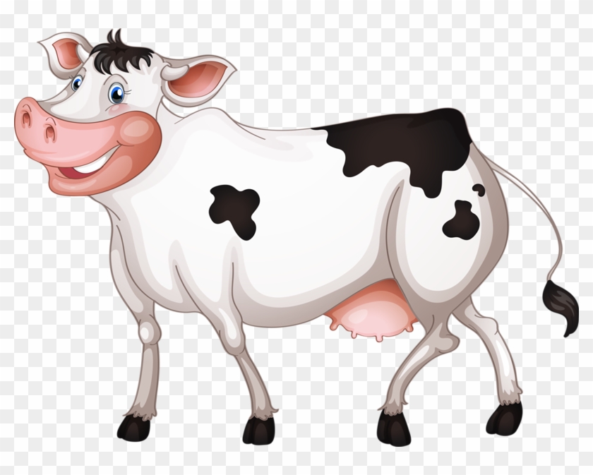 Cattle Royalty-free Clip Art - Cartoon Cow With Transparent Background #1045162