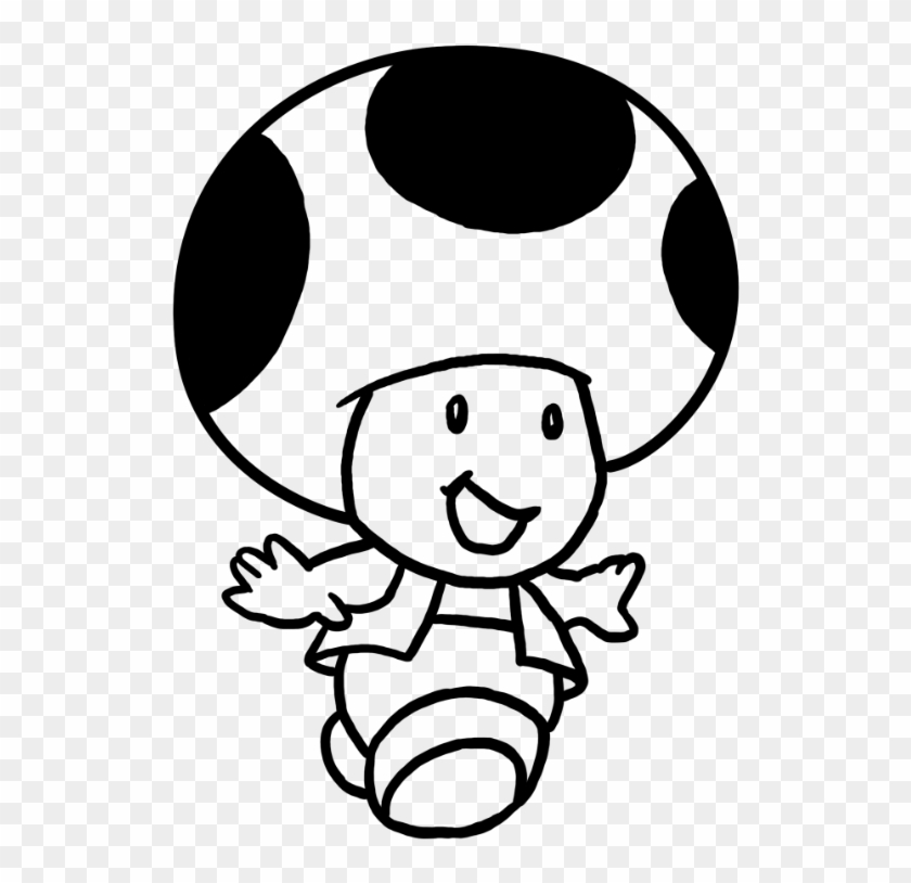Photo Mario-toad Png Mario Toad Black And White - Photo Mario-toad Png Mario  Toad Black And White - Free Transparent PNG Clipart Images Download