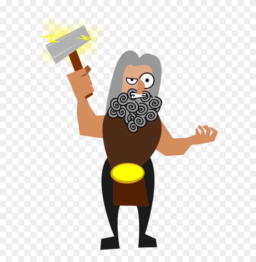 Free Funny Thor Clip Art - Norse Mythology Clip Art #1045276