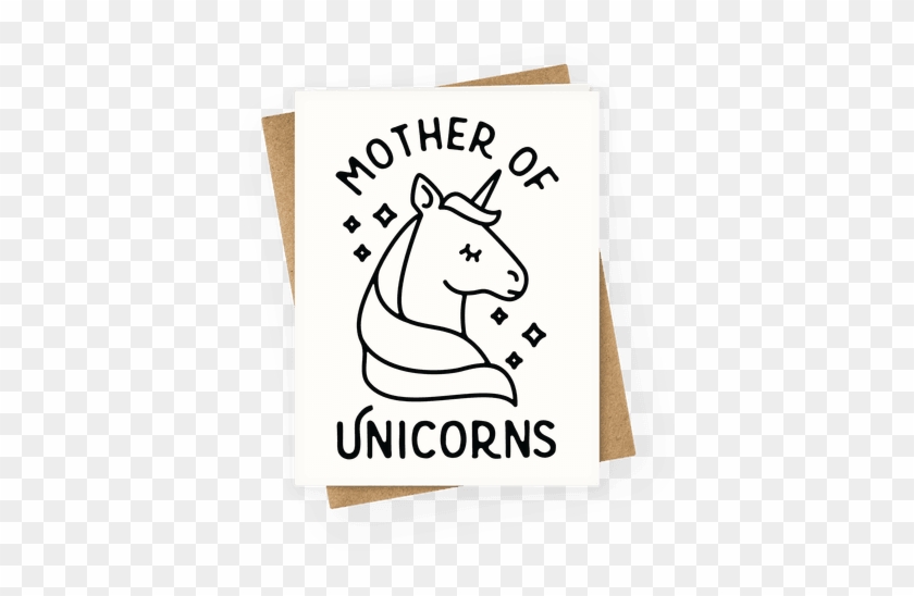 Mother Of Unicorns Greeting Card - Happy Mothers Day Friend Funny #1045300