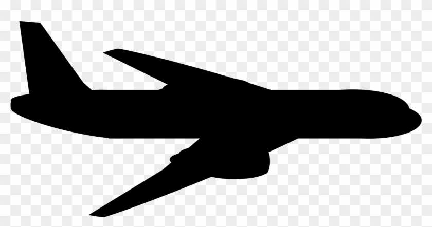 Filegeneric Turbofan Airplane - Airplane Silhouette Side View #1045313