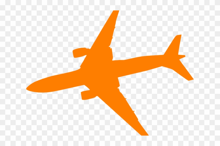 Plane Clipart Orange - We Have To Go Back Tile Coaster #1045351