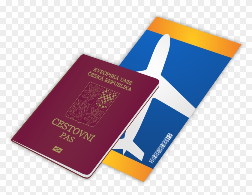 Passport - Passport And Air Ticket Clipart #1045400