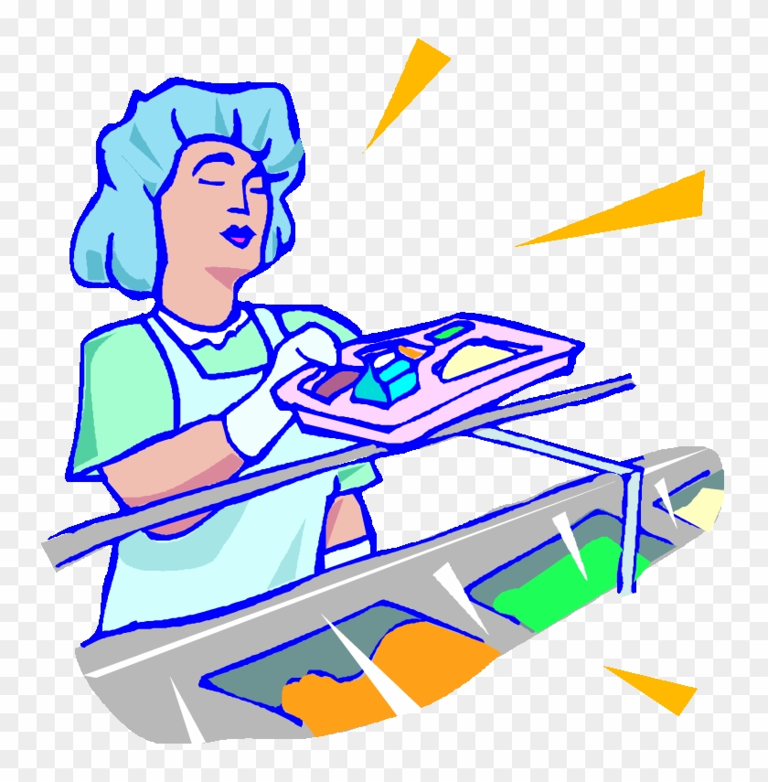 Clipart High School Cafeteria - Food Service Worker Clipart #1045608