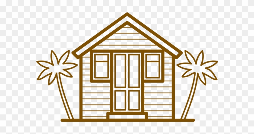 Beach House Vector #1045653