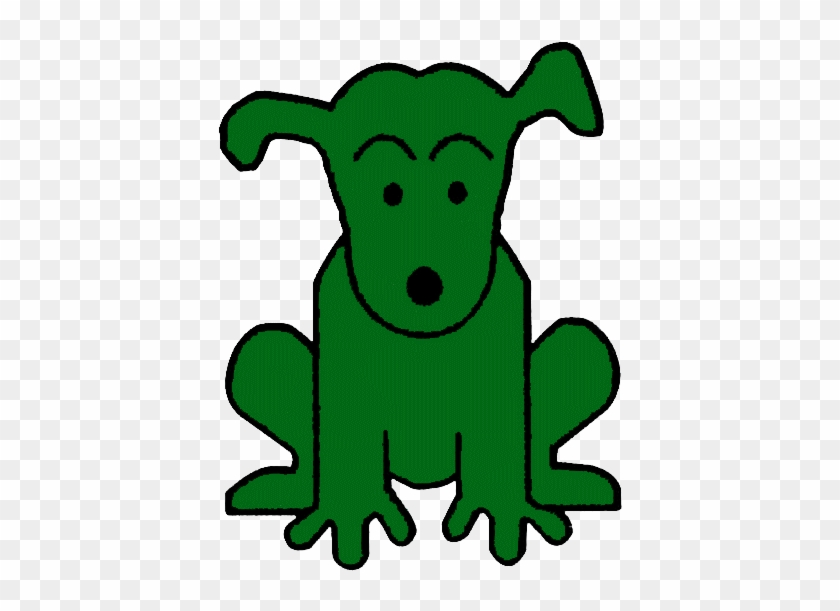 Green Dog Clip Art - Green Dog Clip Art #1045691