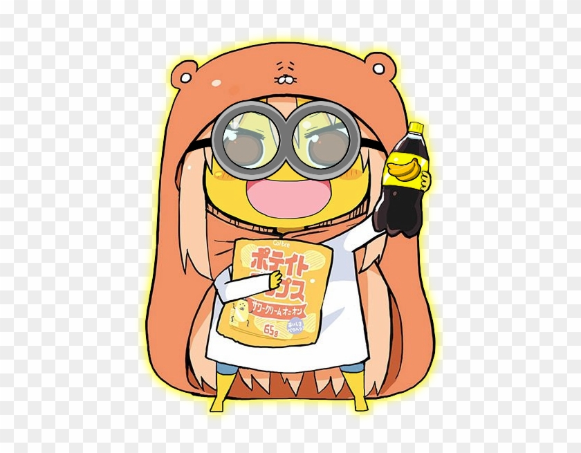 N 1659 Yellow Cartoon Nose Text Product Human Behavior - Stickers Himouto Umaru Chan #1045845